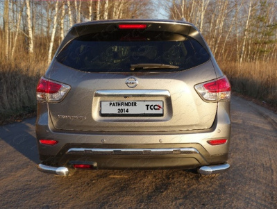 Nissan Pathfinder (14–) Защита задняя (уголки) 76,1 мм